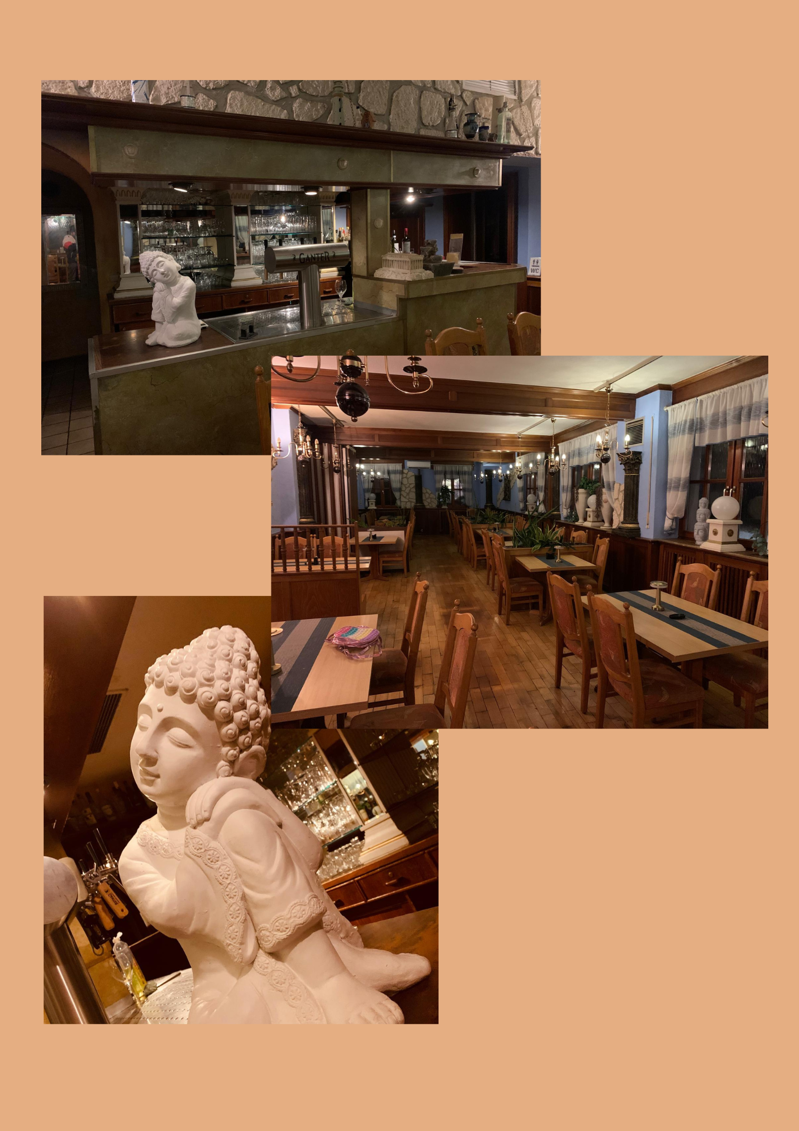 Frau genießt Essen, Mahlzeiten in Behältern und Schüsseln auf einem Tisch